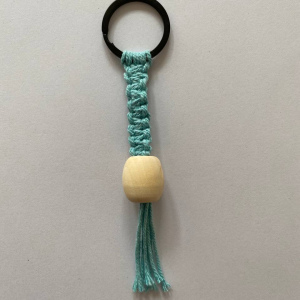Makramee Schlüsselanhänger blau